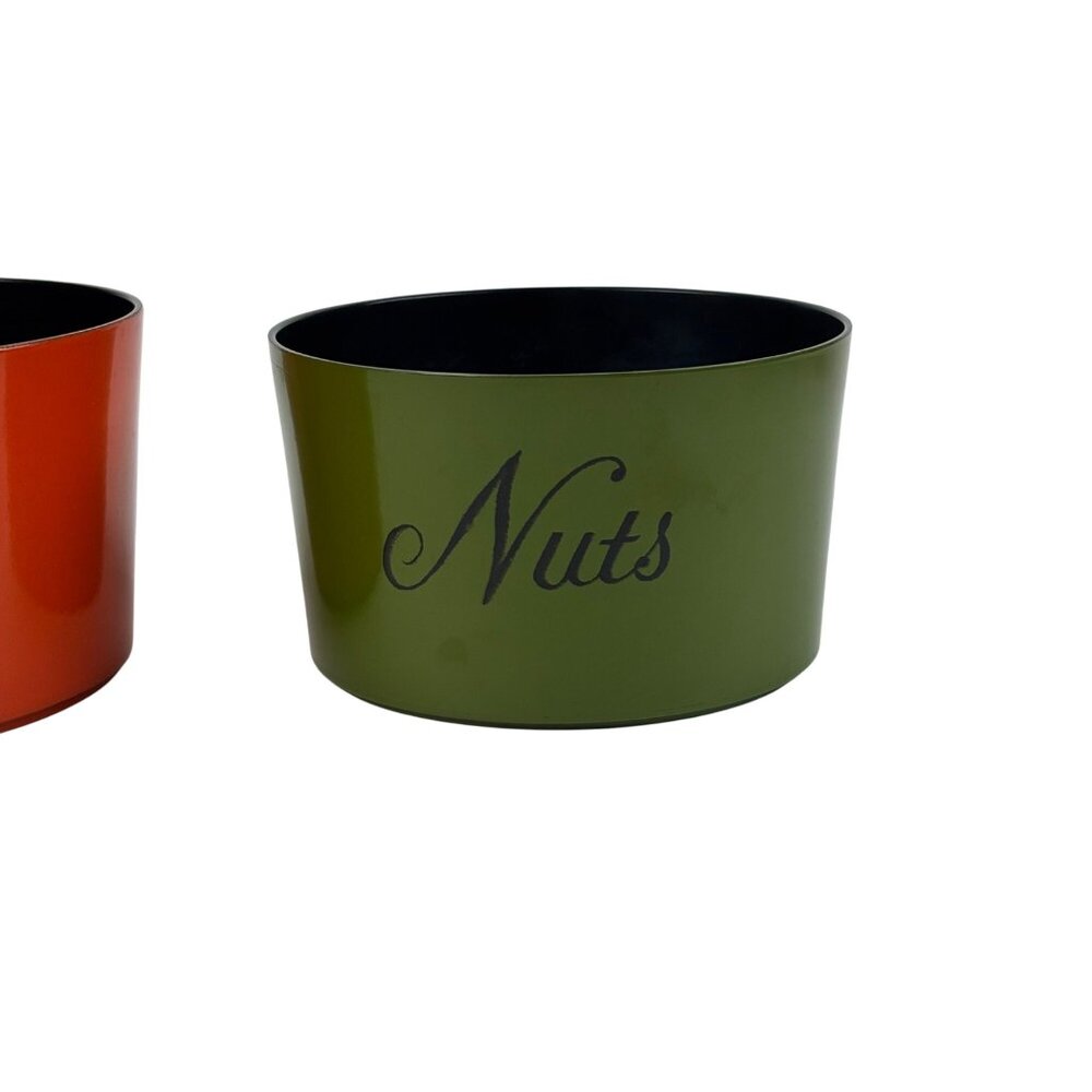 Vintage 60s Snack Bowls Set of 3 Chips Pretzels Nuts Nesting - Picture 5 of 11